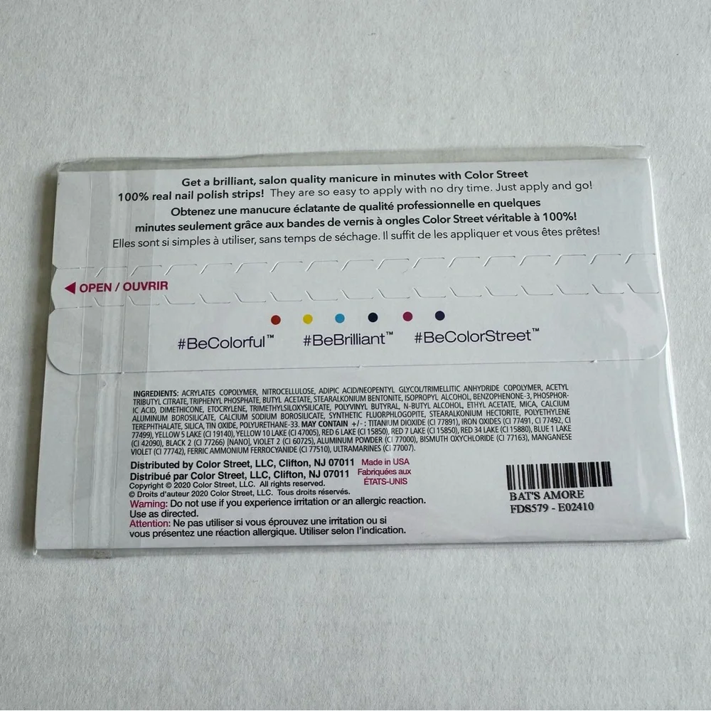 *Retired* Color Street: Bat’s Amore | Halloween Blue Purple Black Stars Fall - Picture 4 of 13